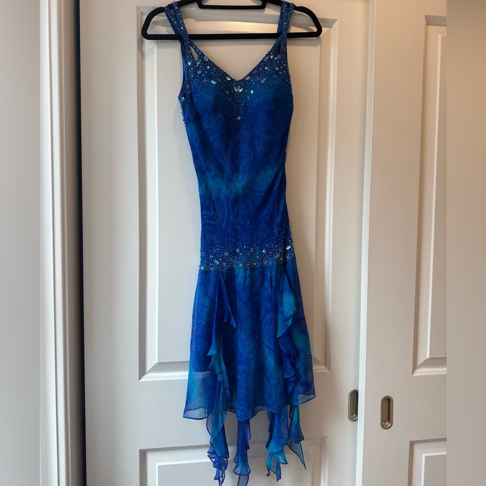 Sue Wong Beaded Silk Dress
